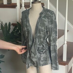 Muted green camo jacket